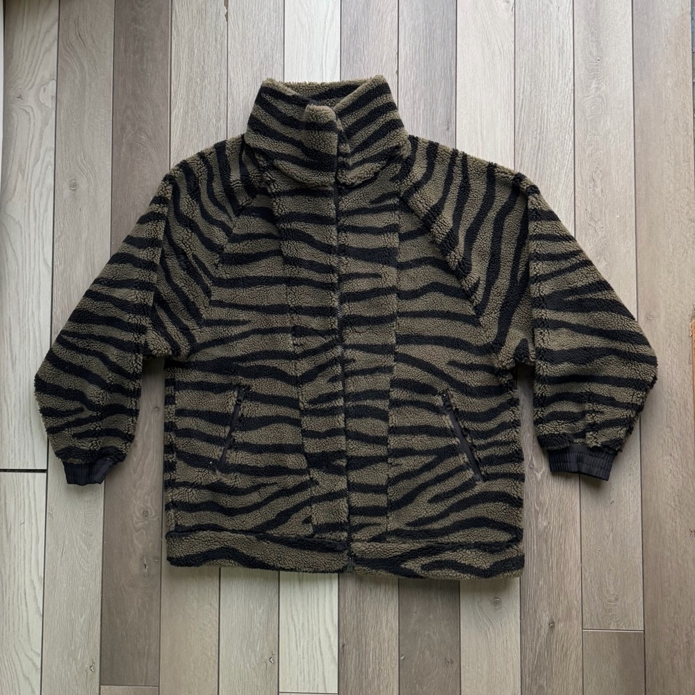 Adidas by Stella McCartney Zebra Print Fleece
Zip Up Jacket